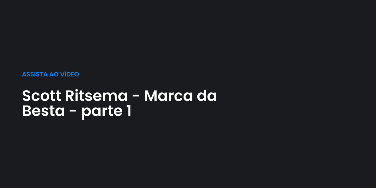 Scott Ritsema - Marca da Besta - parte 1 | Terceiro Anjo